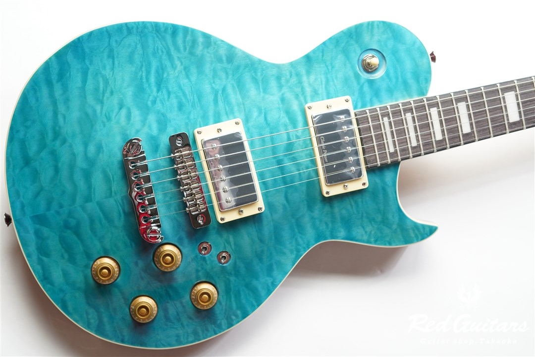 Aria Pro II PE-480 - See-through Emerald Blue | Red Guitars Online